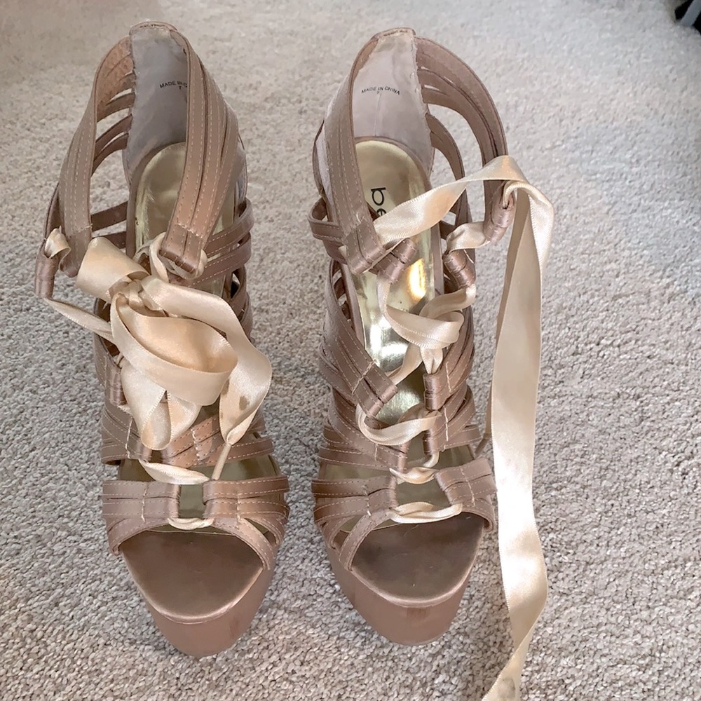 Bebe platform heels - size 7